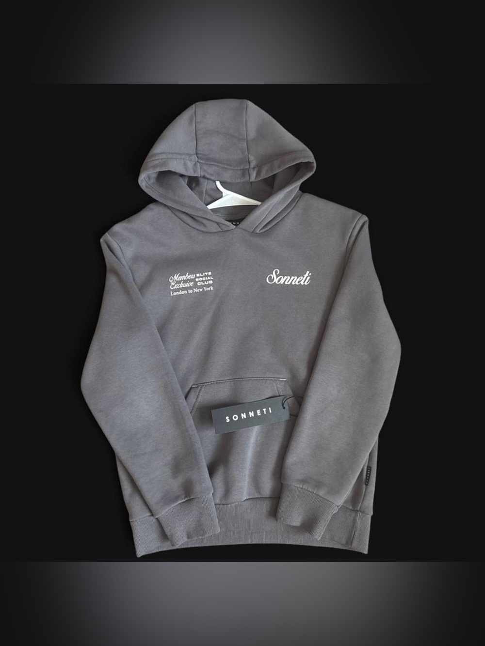Kids' Gray Logo Hoodie